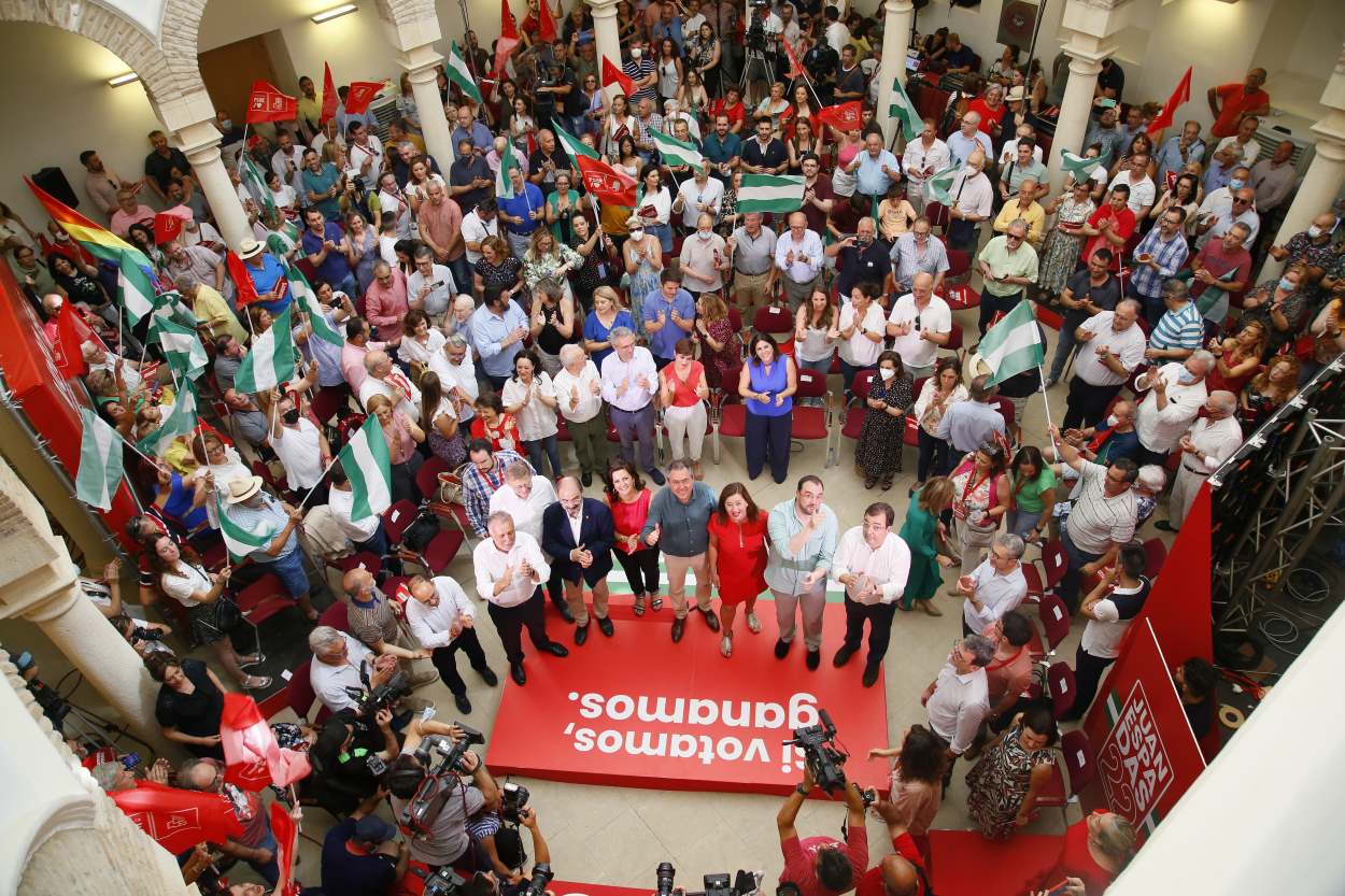El candidato a la Presidencia de la Junta y secretario general del PSOE de Andalucía, Juan Espadas, participa en el foro 'Gobernanza socialista en las comunidades autónomas'