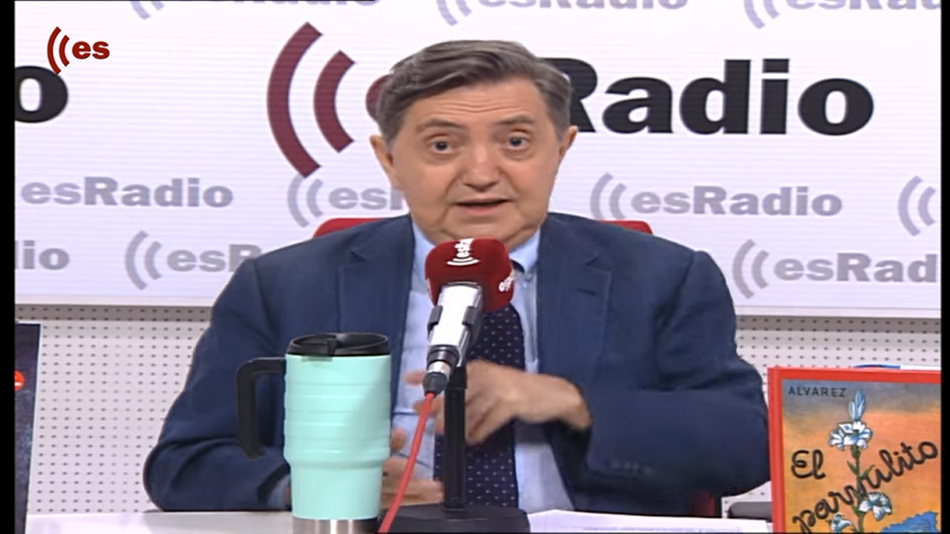 El periodista y presentador de ‘Es la Mañana de Federico’ (esRadio), Federico Jiménez Losantos. Fuente: Youtube.