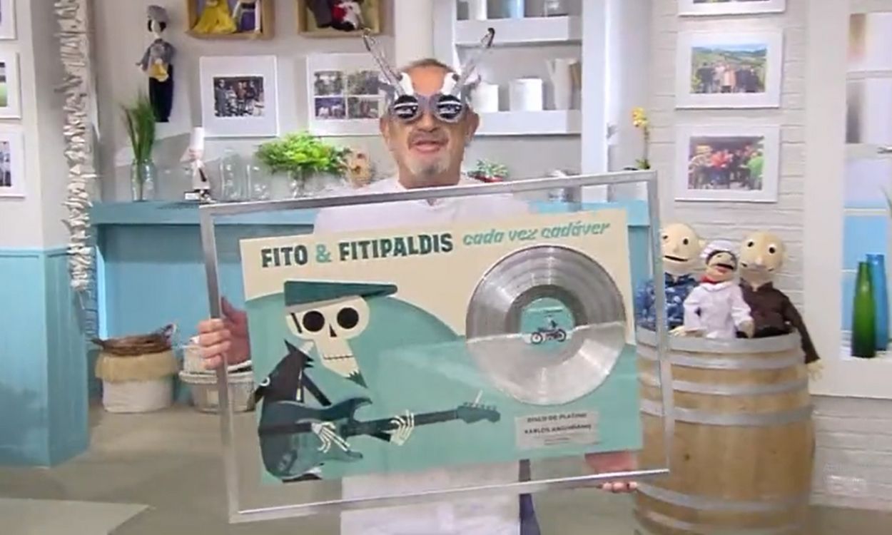 Karlos Arguiñano, con un disco de platino en su programa de Antena 3
