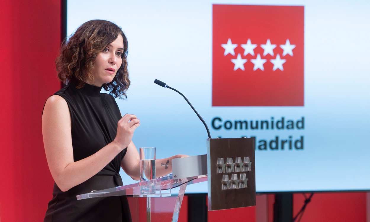 La presidenta de la Comunidad de Madrid, Isabel Díaz Ayuso. EP.