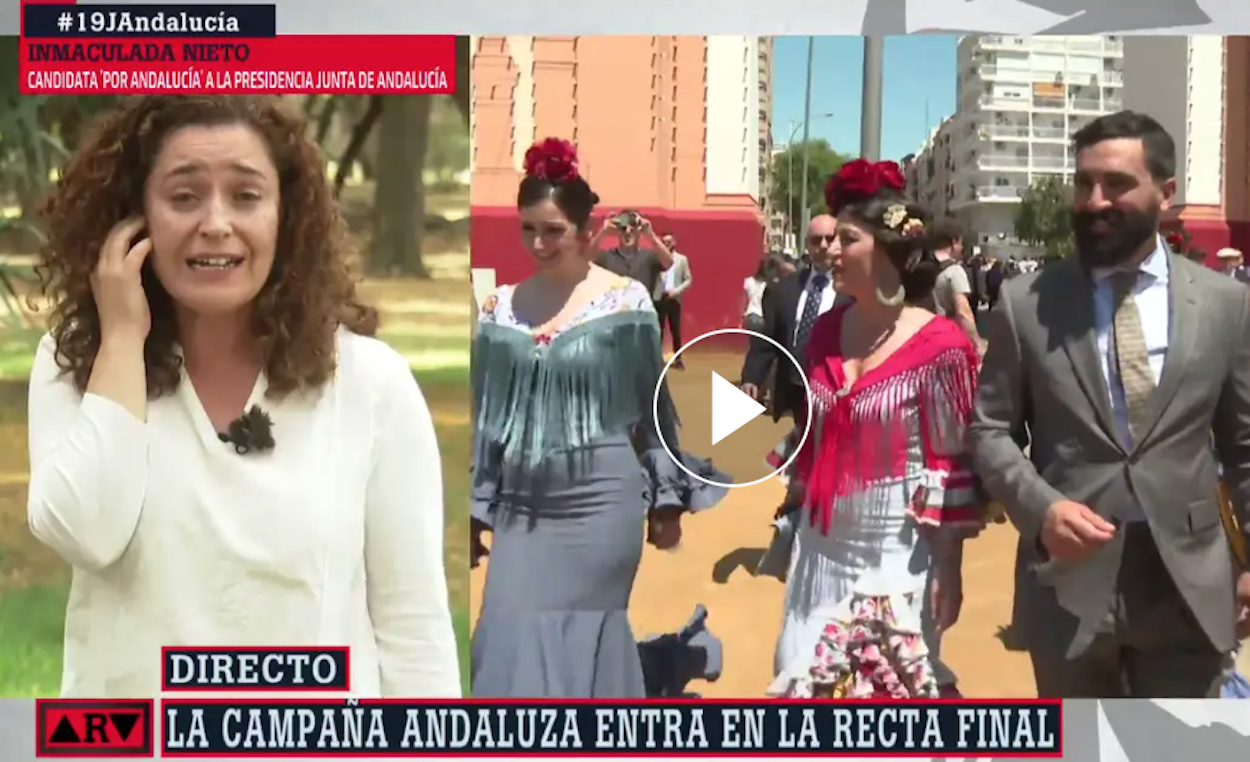 Captura de pantalla de la intervención de Inma Nieto en Al rojo vivo.