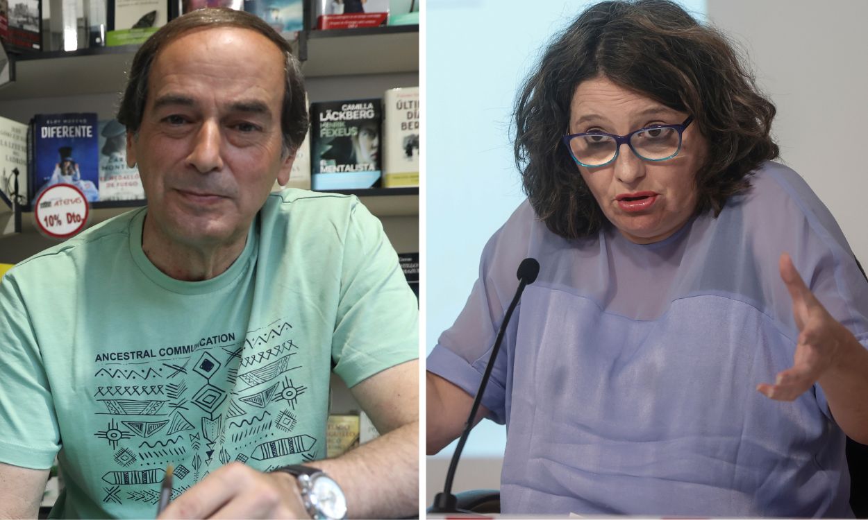 Isaias Lafuente y Mónica Oltra