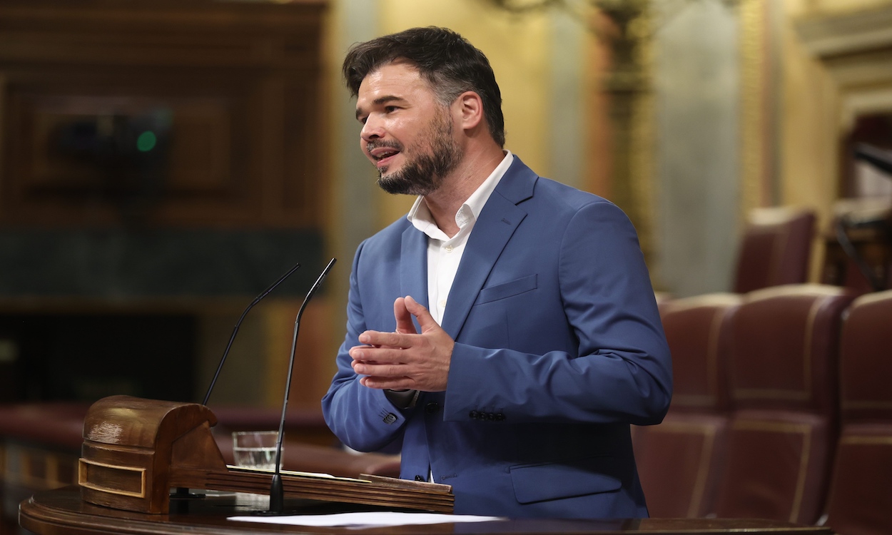 El portavoz de ERC, Gabriel Rufián. Europa Press