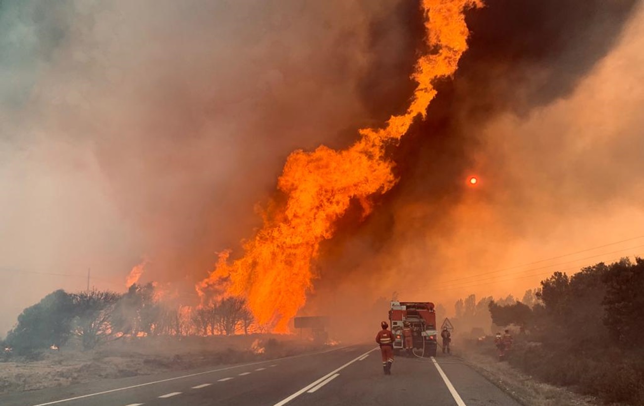 Incendio en la Sierra de la Culebra (Zamora)