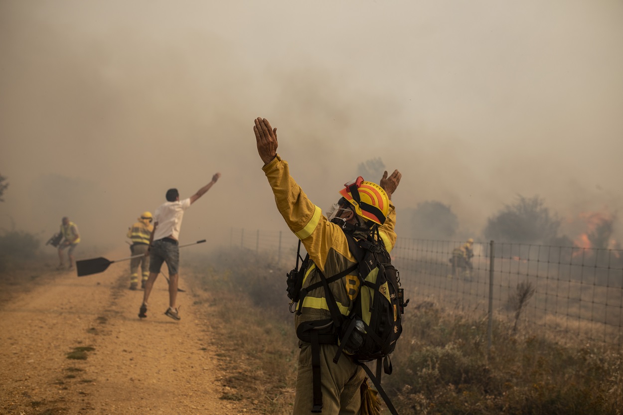 Incendio en Zamora. EP