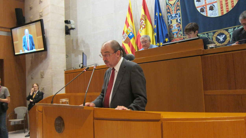 Javier Lambán dice que el estado de la coalición PSOE-CHA es saludable y da por cumplidos sus compromisos