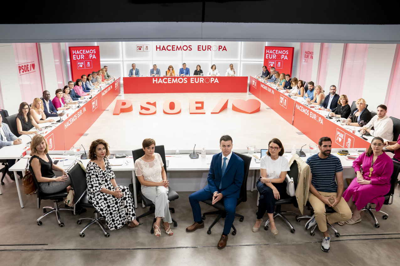 Reunión de la Ejecutiva Federal del PSOE, en la sede socialista de la calle Ferraz, a 20 de junio de 2022