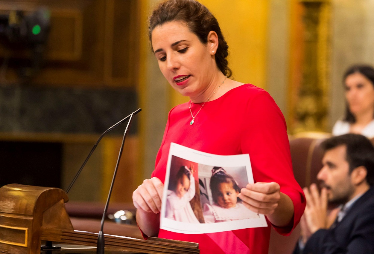 La diputada de Vox Rocío de Meer en el Congreso. EP