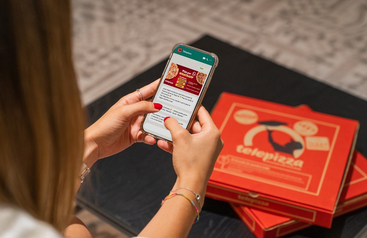 Telepizza ofrece la opción de pedir por WhatsApp. Telepizza