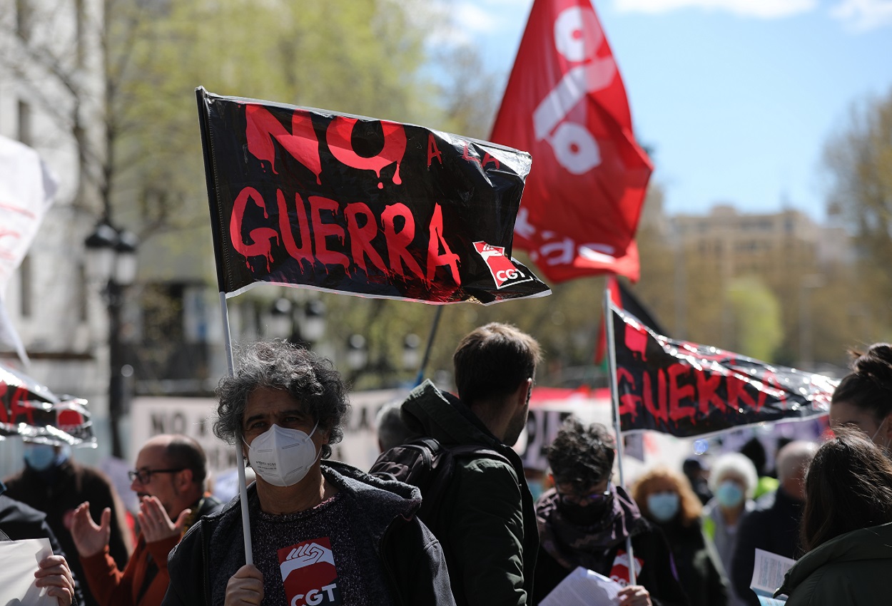 Imagen de archivo de una manifestación en contra de la OTAN. EP