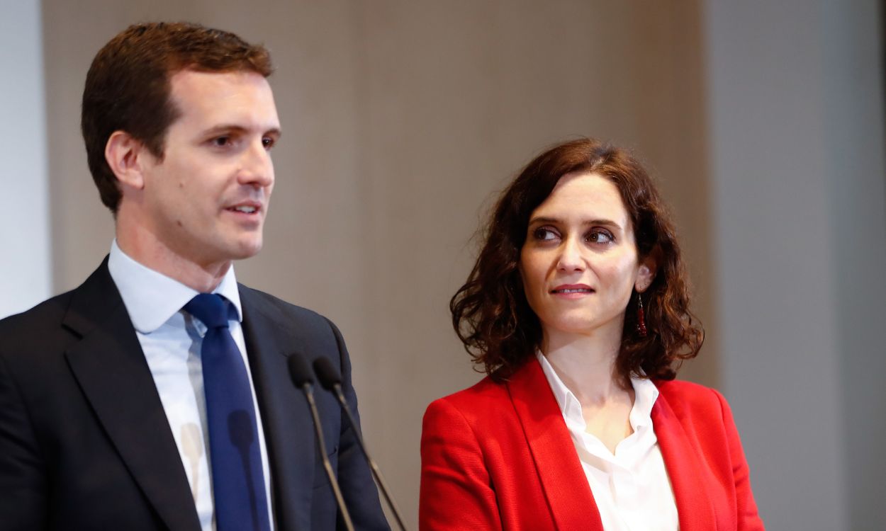 Pablo Casado e Isabel Díaz Ayuso en 2019