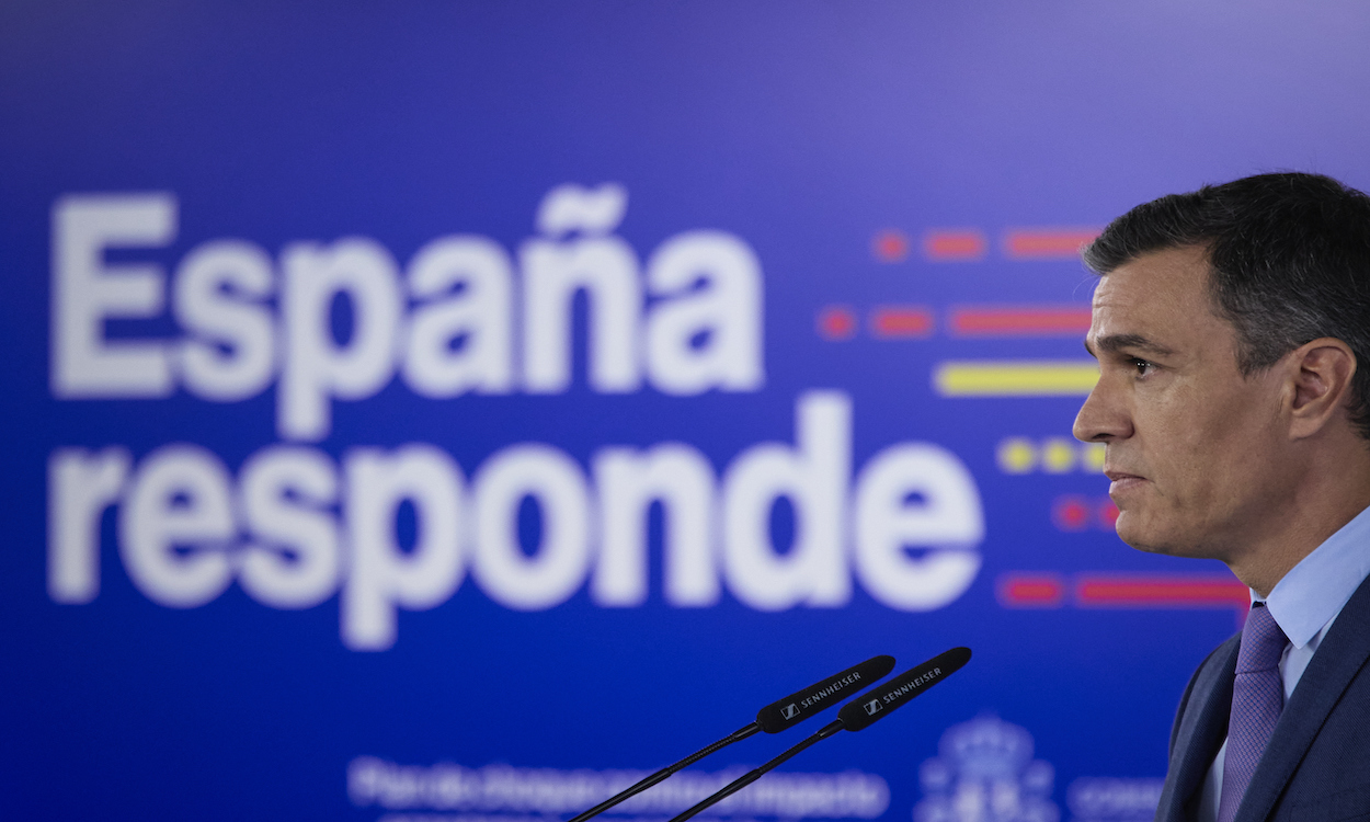 El presidente del Gobierno de España, Pedro Sánchez, comparece tras la reunión del Consejo de Ministros. EP