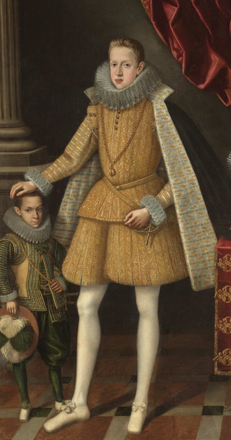 Pocas personas tuvieron el privilegio del que gozó Miguel Soplillo al ser retratado junto al rey.