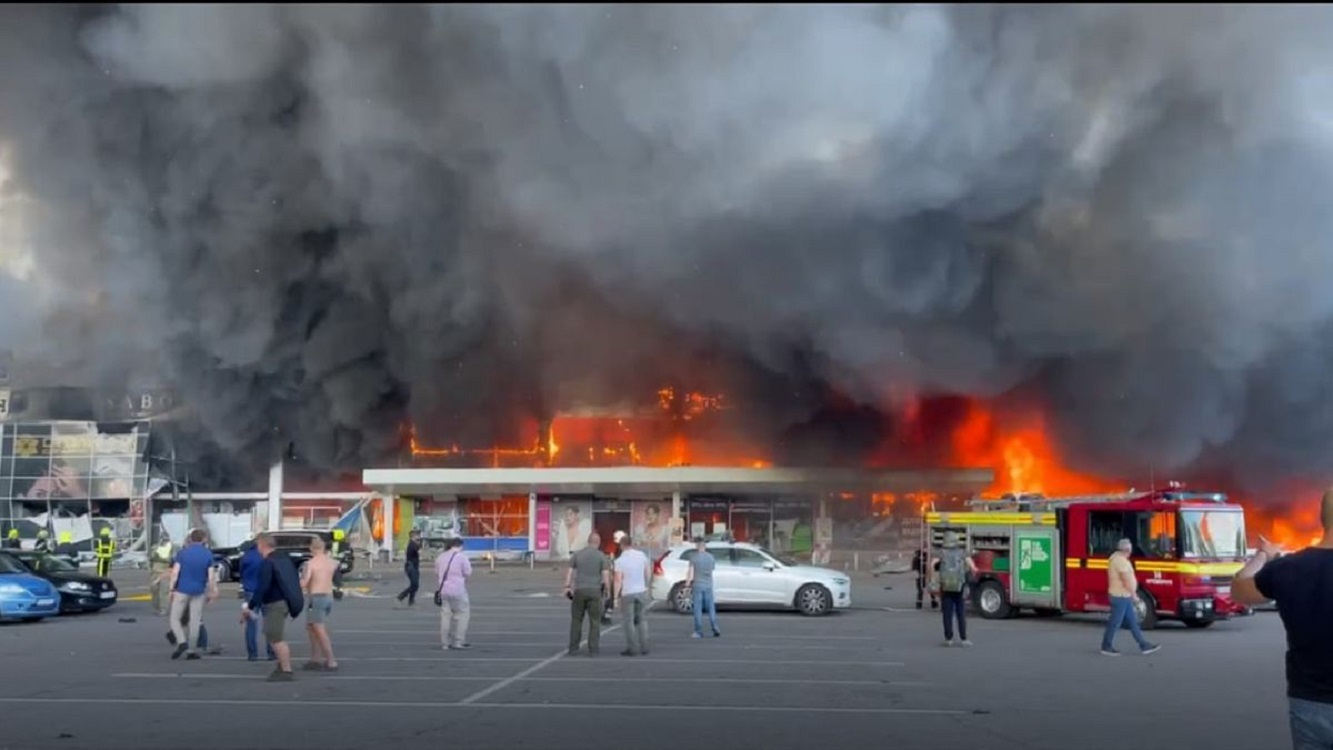 Imágenes de las instalaciones del centro comercial atacado por Rusia. EP.