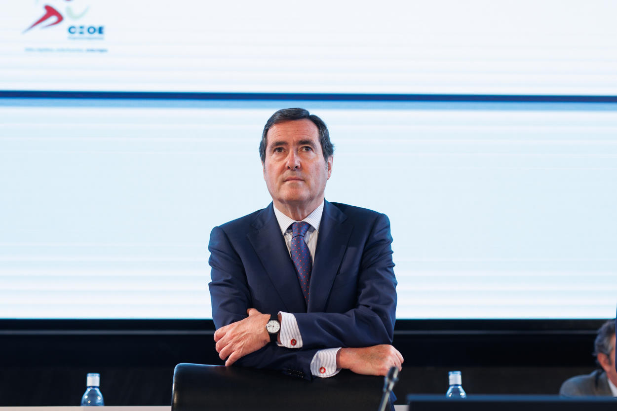 El presidente de la Confederación Española de Organizaciones Empresariales (CEOE), Antonio Garamendi. EP