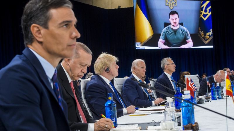 Intervención de Volodimir Zelenski en la Cumbre de la OTAN. EP