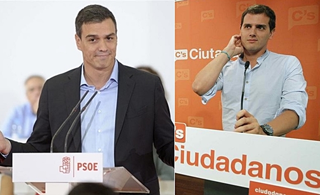 Sánchez y Rivera coinciden en la necesidad de reforma constitucional pero discrepan en la firma del 'Pacto por España'