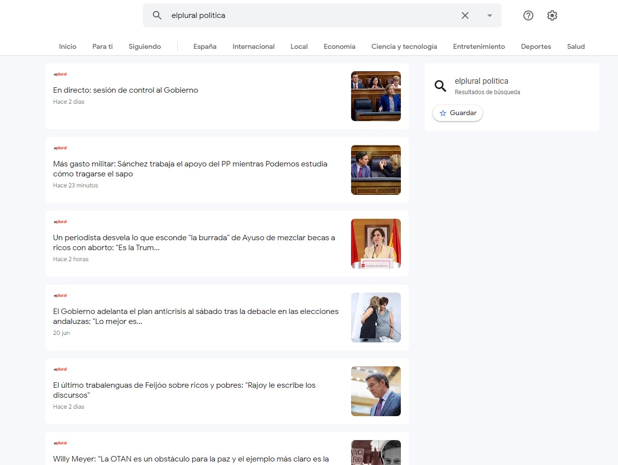 Acceder a Google News Acceder a Google News