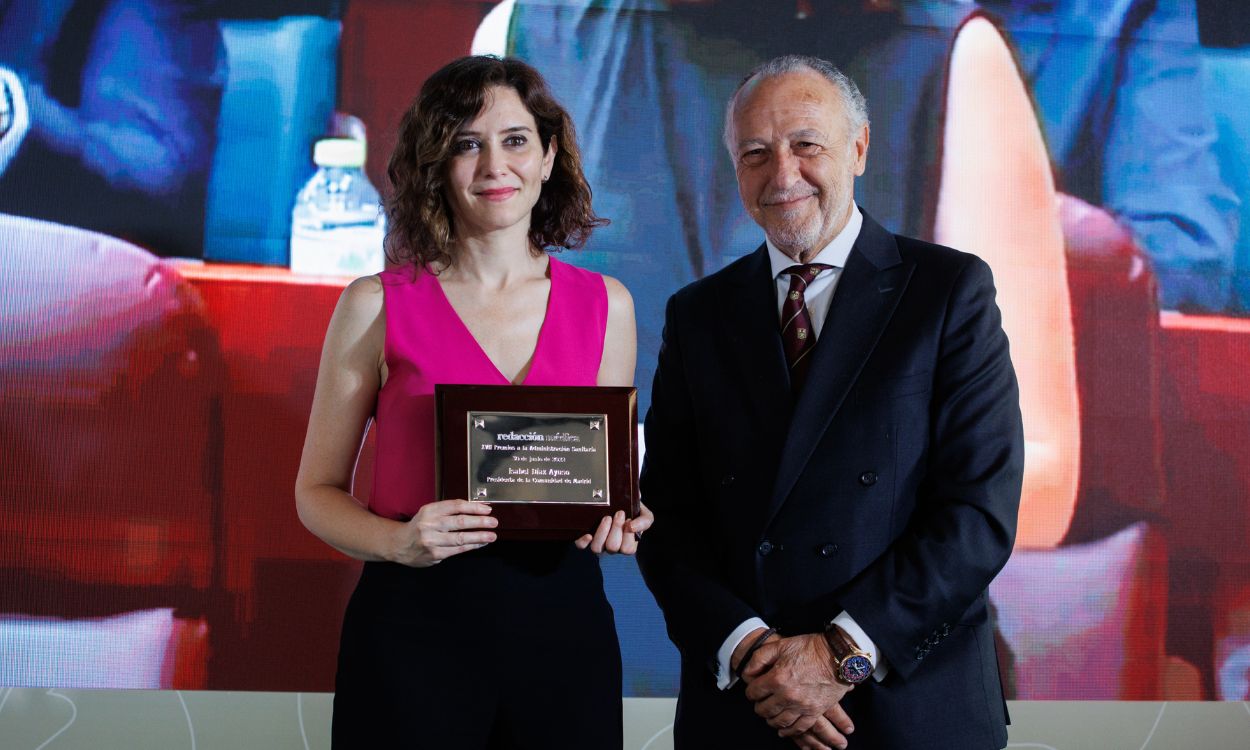 Isabel Díaz Ayuso, galardonada con el Premio Especial a la Administración Sanitaria. EP.