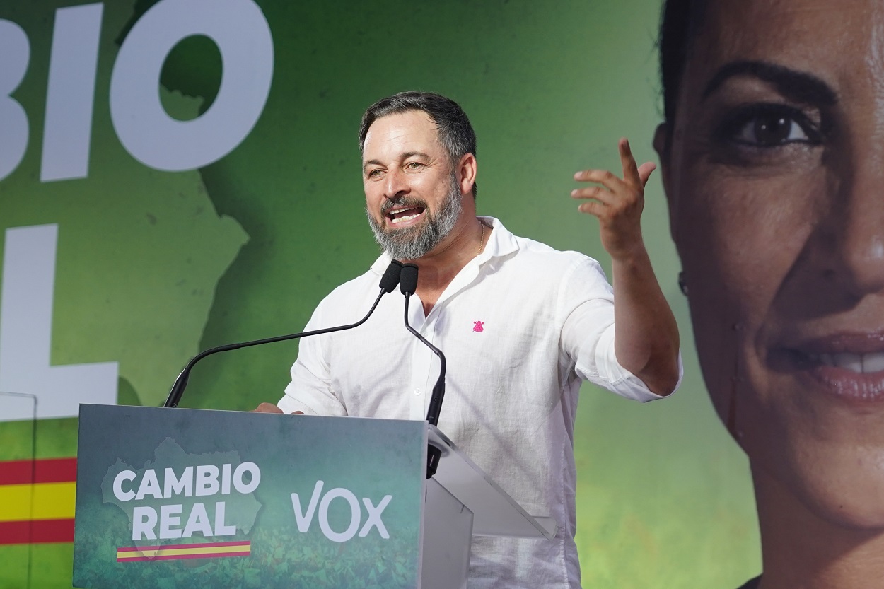 El presidente de Vox, Santiago Abascal, en una imagen de archivo. EP