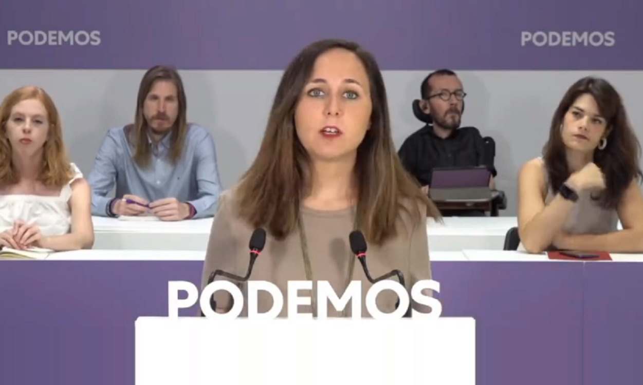 Ione Belarra, secretaria general de Podemos, en el Consejo de Coordinación.