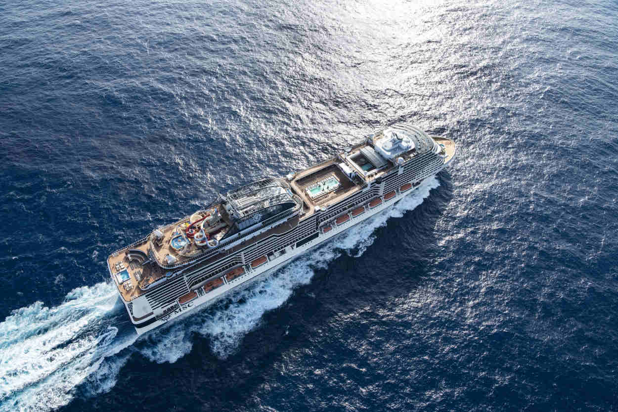 Un barco de MSC Cruceros en el mar. Europa Press