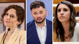 Rufián valora los viajes de Montero y Ayuso a EEUU. EP