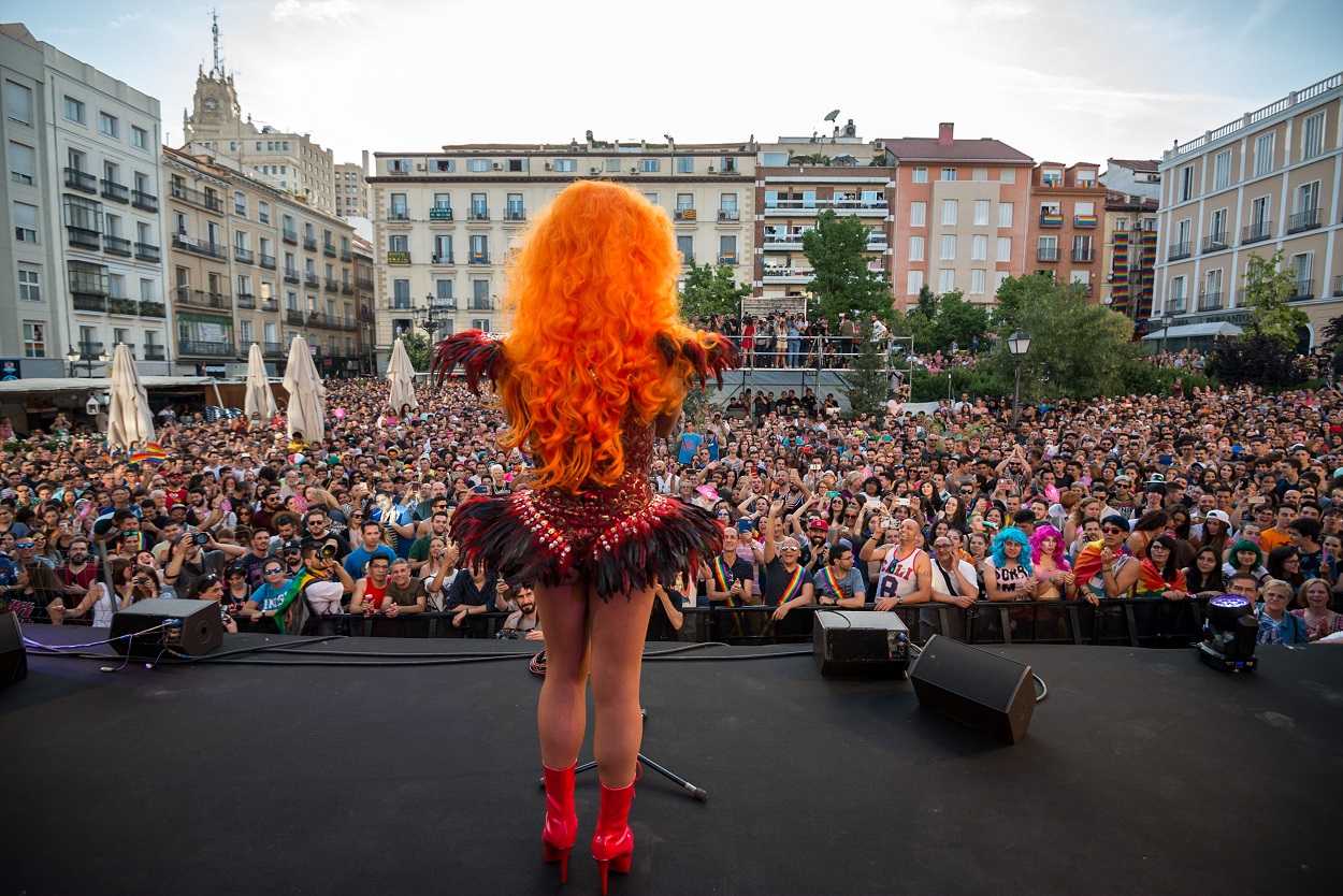 La Plexy en el Pregón del Orgullo de Madrid. MADO.