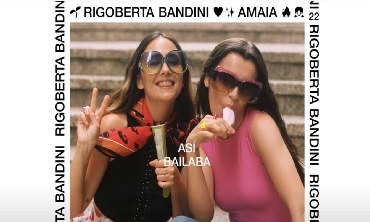 Captura carátula de la colaboración de Rigoberta Bandini con Amaia. YouTube