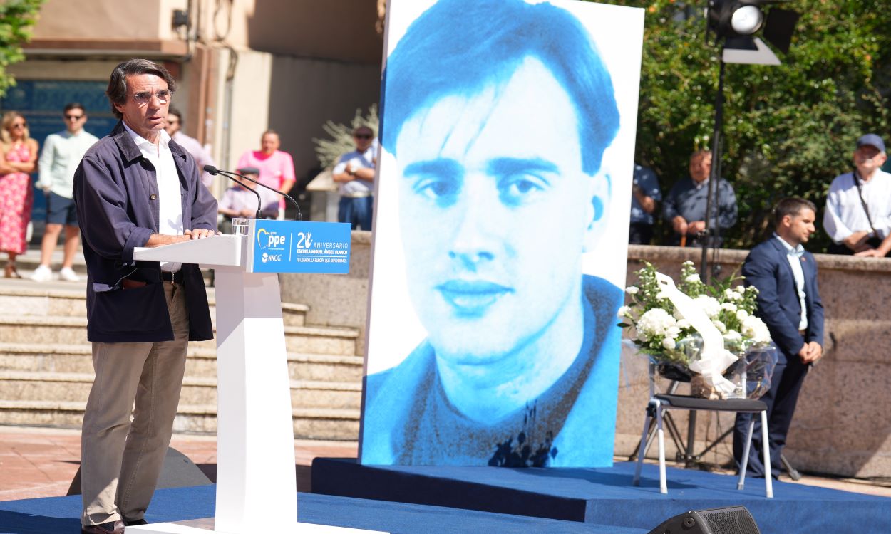 Jose María Aznar en el homenaje a Miguel Ángel Blanco. EP.