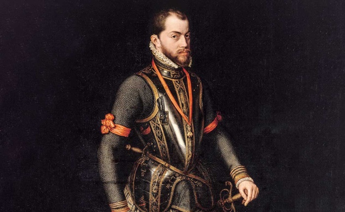 Antonio Luis de Leyva fue hijo póstumo del III príncipe de Áscoli o de Felipe II