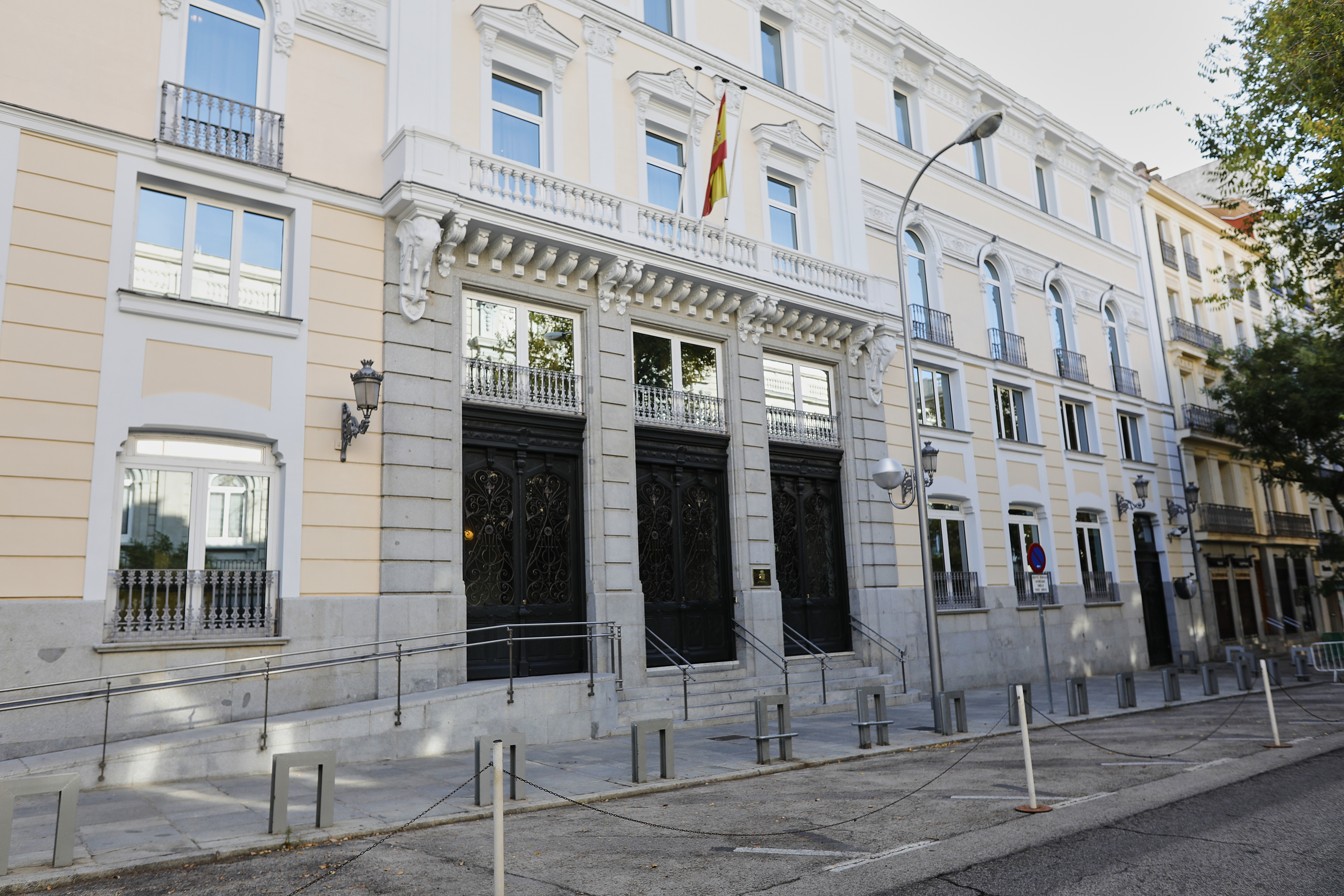 Fachada del edificio del Consejo General del Poder Judicial (CGPJ). EP