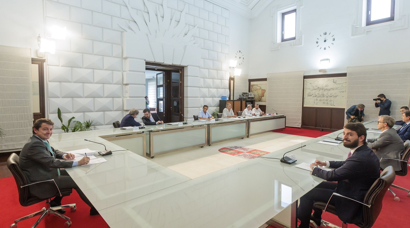 Reunión del Consejo del Diálogo Social en Castilla y León. Junta de CyL.