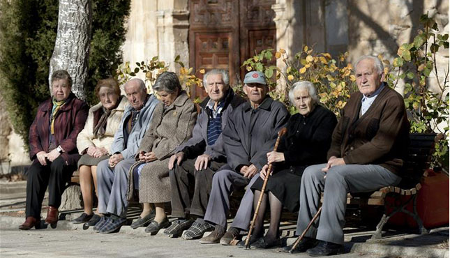 Un grupo de pensionistas