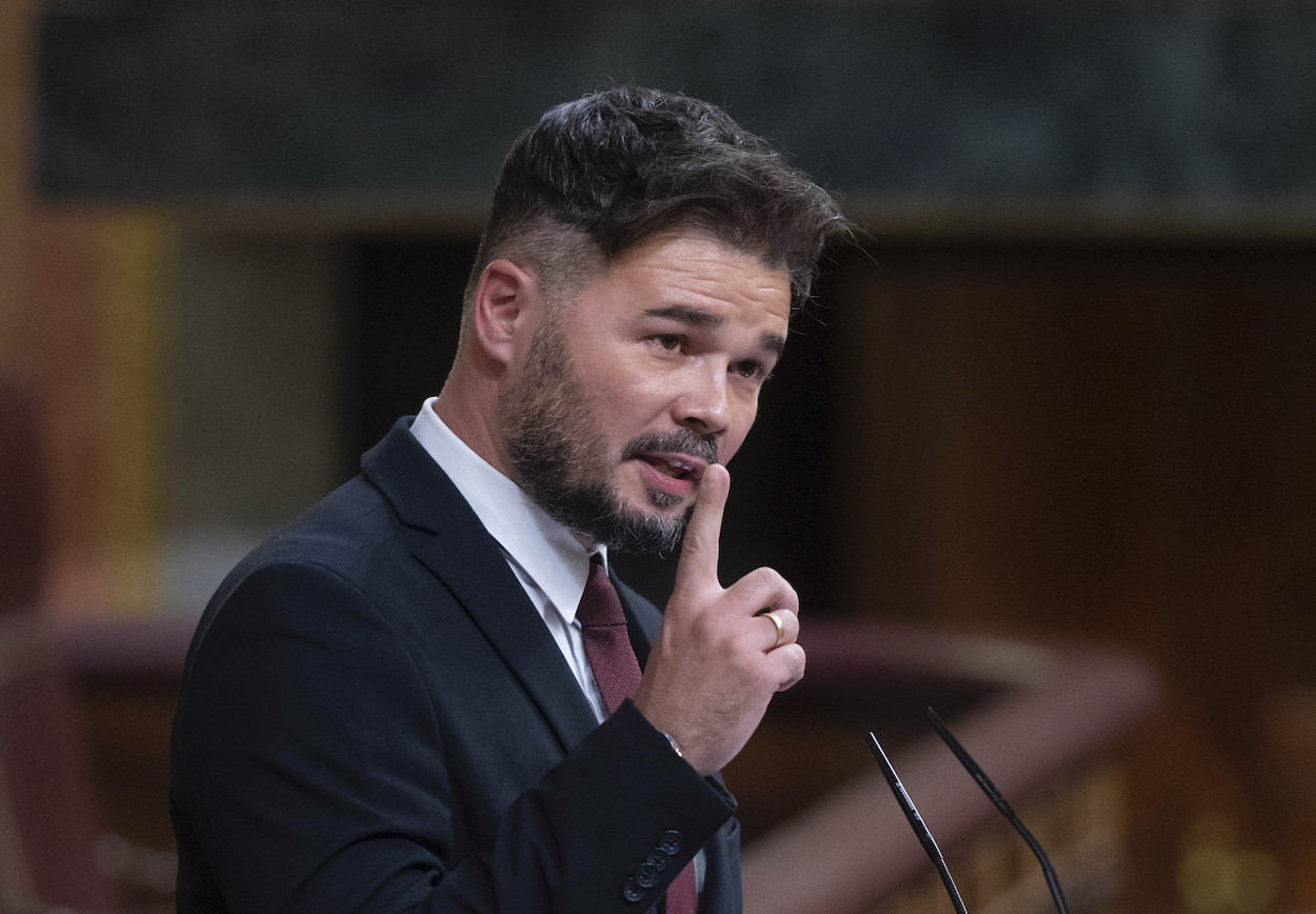 El portavoz de Esquerra Republicana de Catalunya (ERC) en el Congreso de los Diputados, Gabriel Rufián