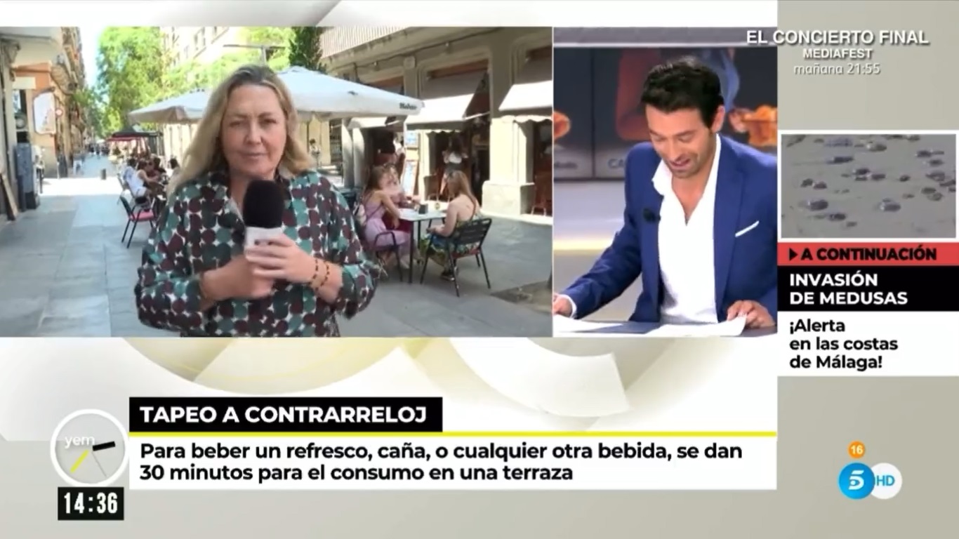 Mayka Navarro en 'Ya es mediodía'. Telecinco.