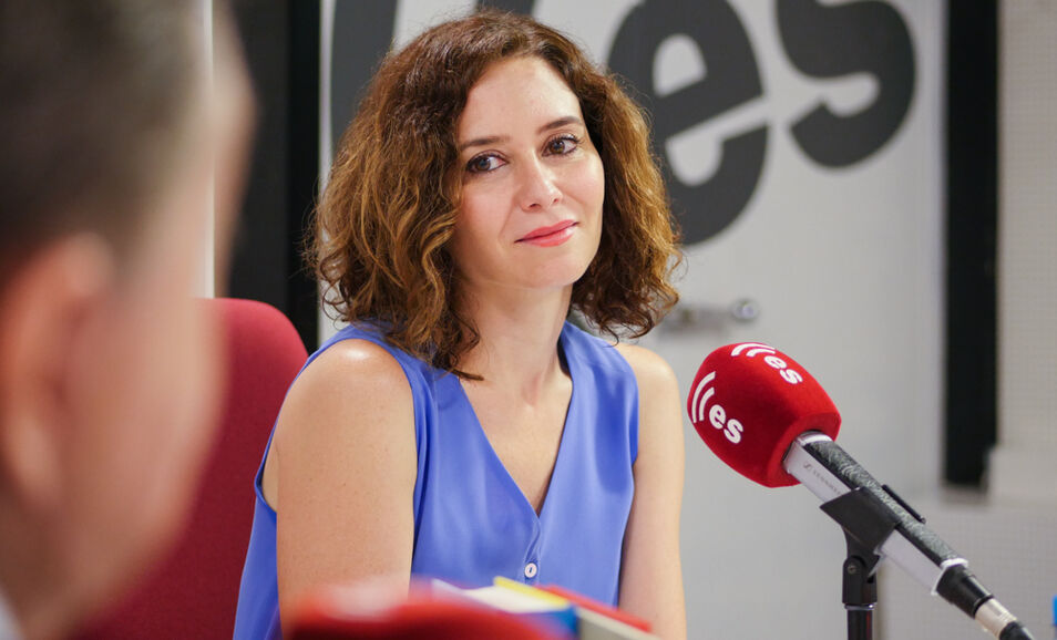 Isabel Díaz Ayuso, entrevistada en EsRadio, con Federico Jiménez Losantos.
