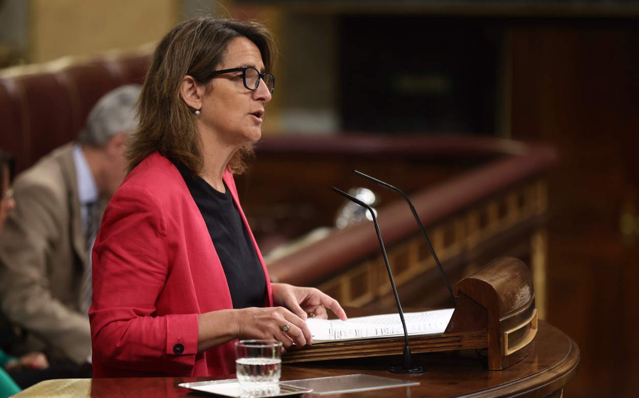 Teresa Ribera ha anunciado que España aceptará, con condiciones, el recorte en el consumo de gas. EP