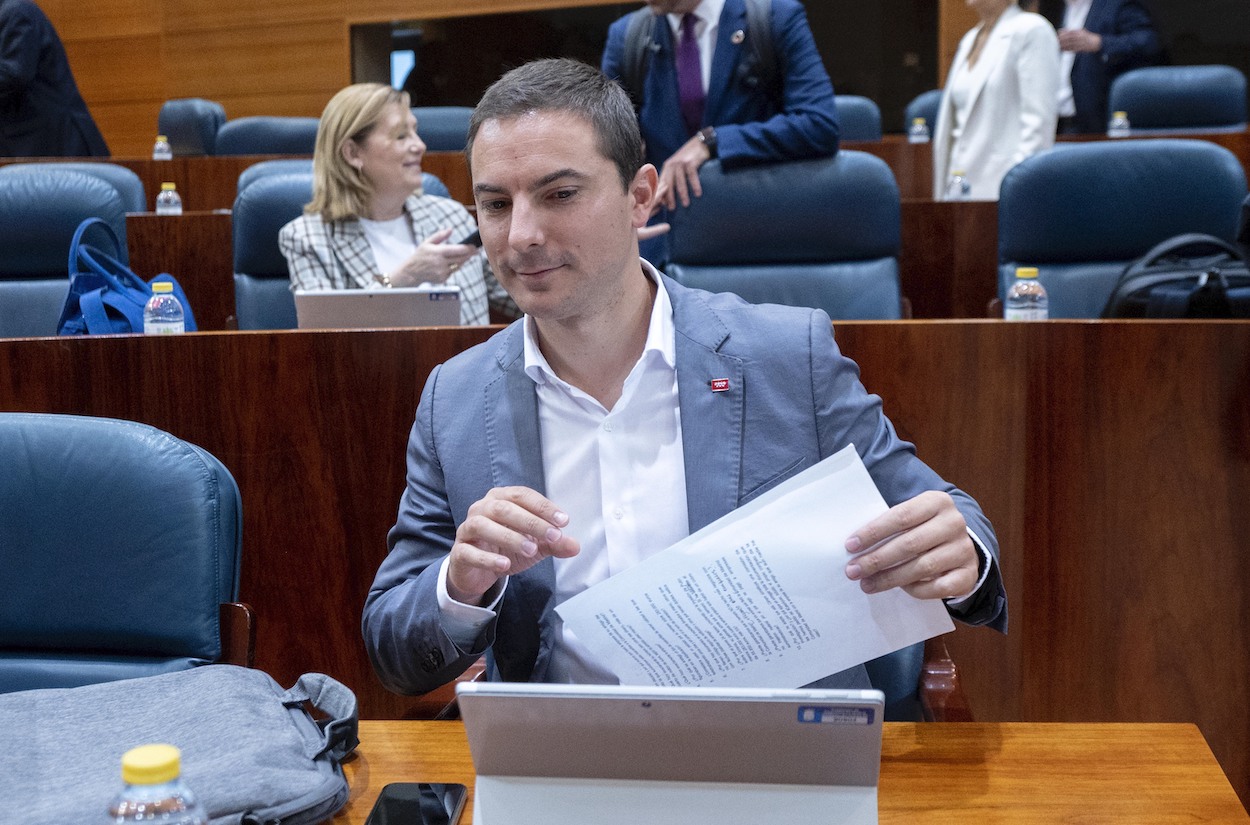 El secretario general del PSOE M, Juan Lobato. EP