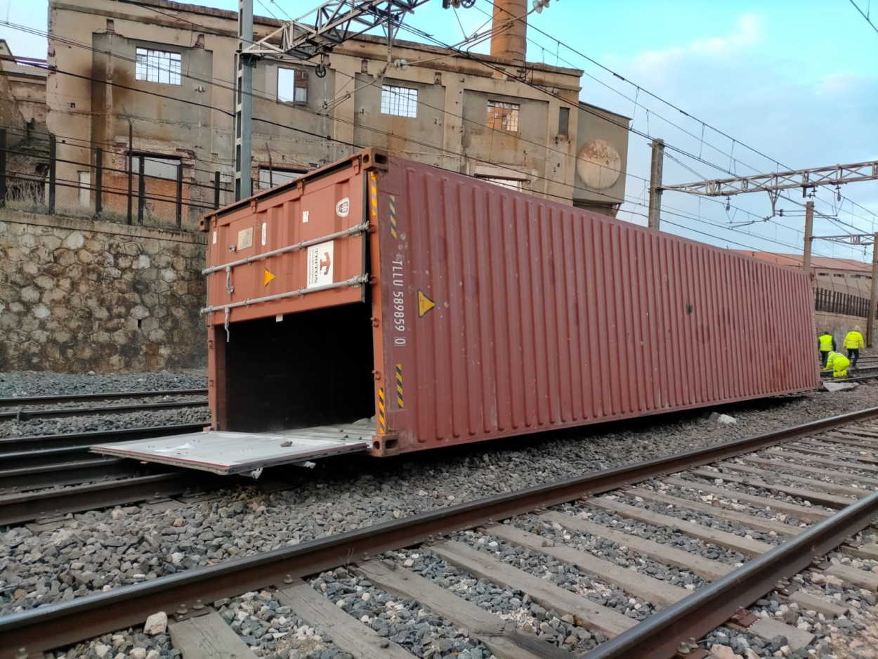 Imagen de un vagón del tren de mercancías. Europa Press