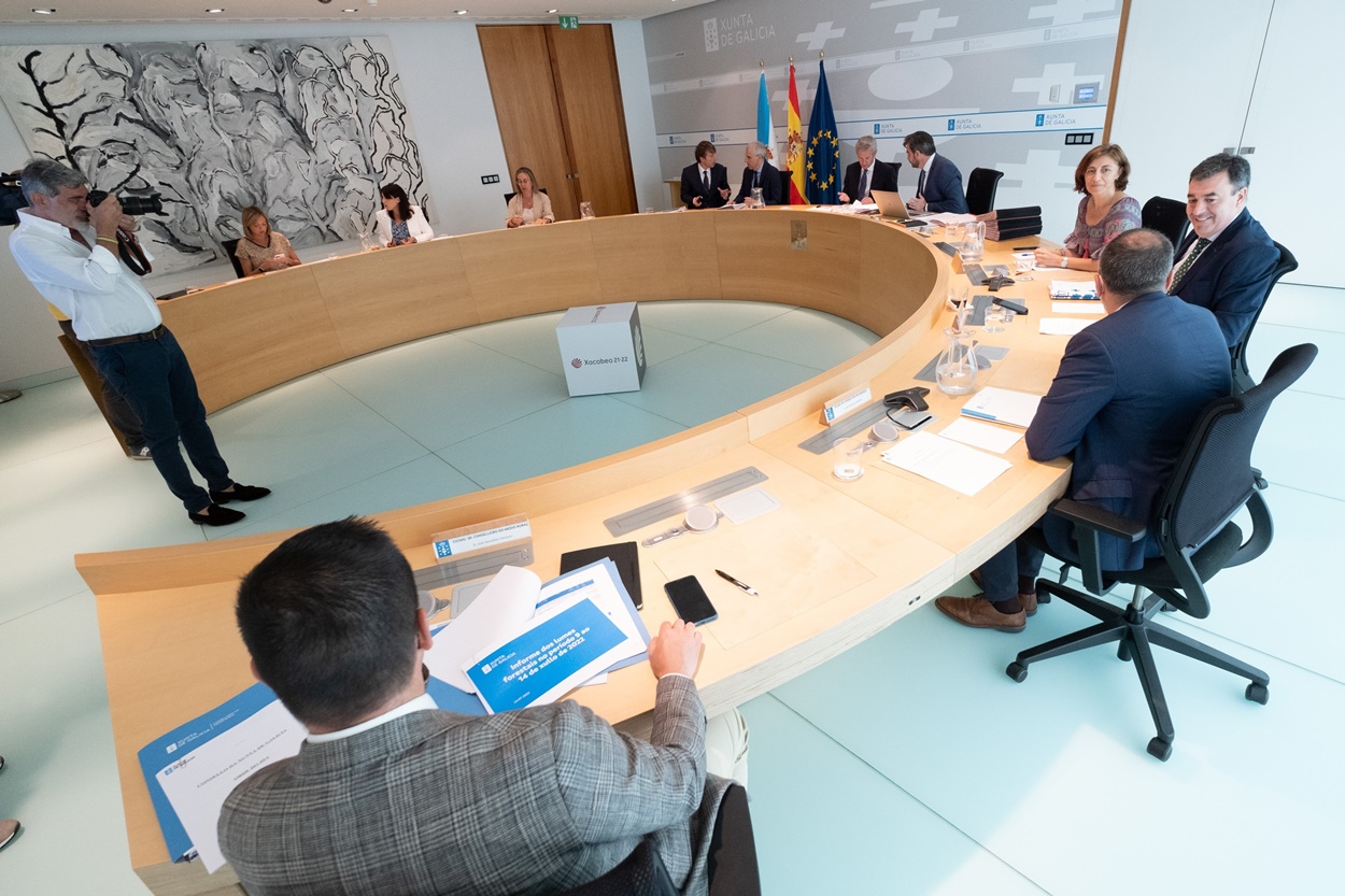 Imagen del Consello de la Xunta celebrado hoy bajo la presidencia de Alfonso Rueda (Foto: Europa Press).