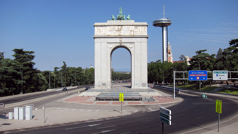 Arco de la Victoria, en Madrid