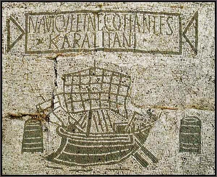 Los naviculari karalitani o navieros de Cagliari representados en los mosaicos de Ostia
