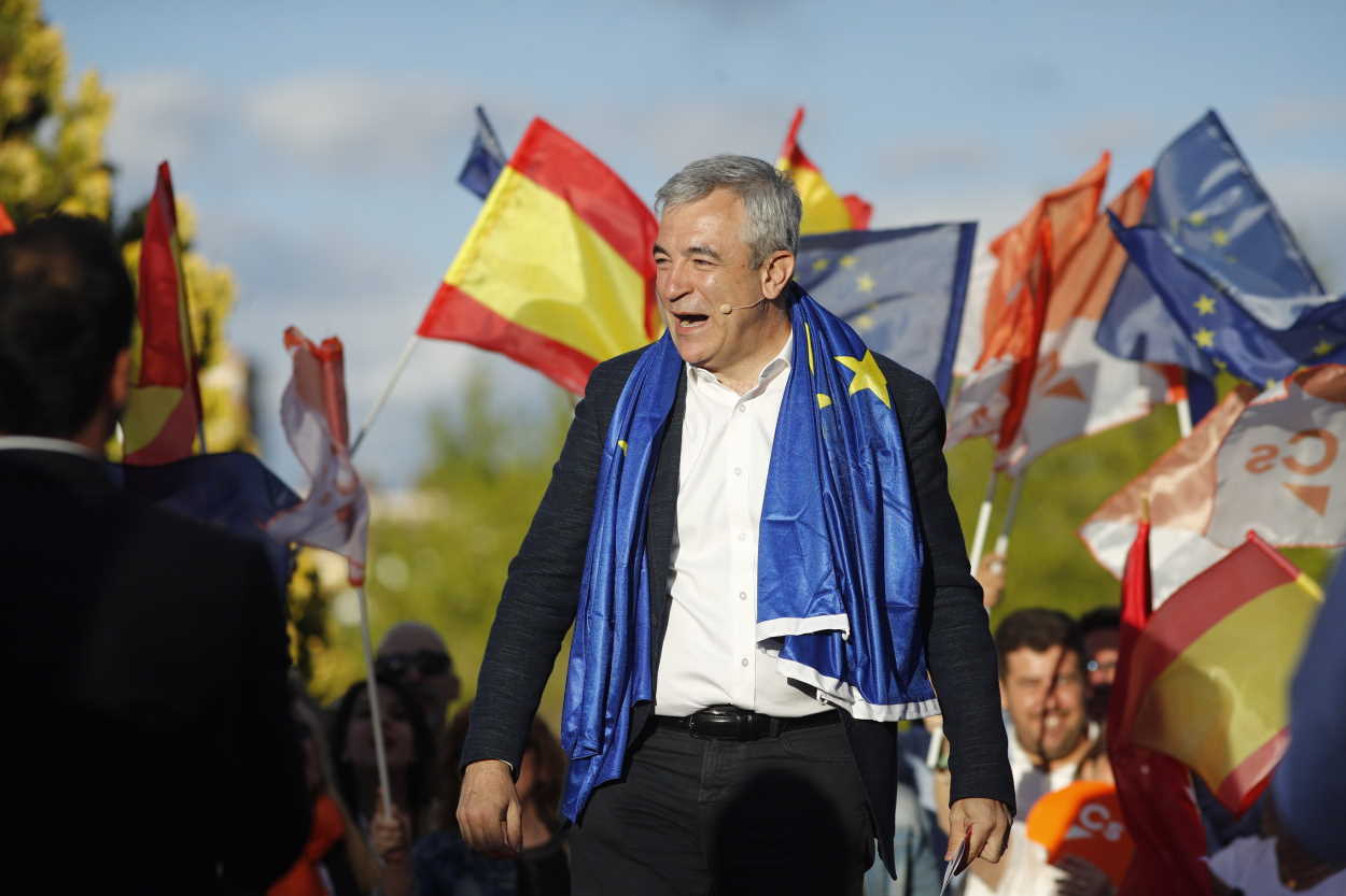 El exeurodiputado de Ciudadanos Luis Garicano, en un mitin del partido. EP