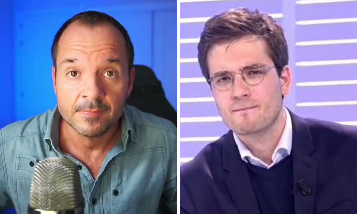 El humorista Ángel Martín y el politólogo Alán Barroso