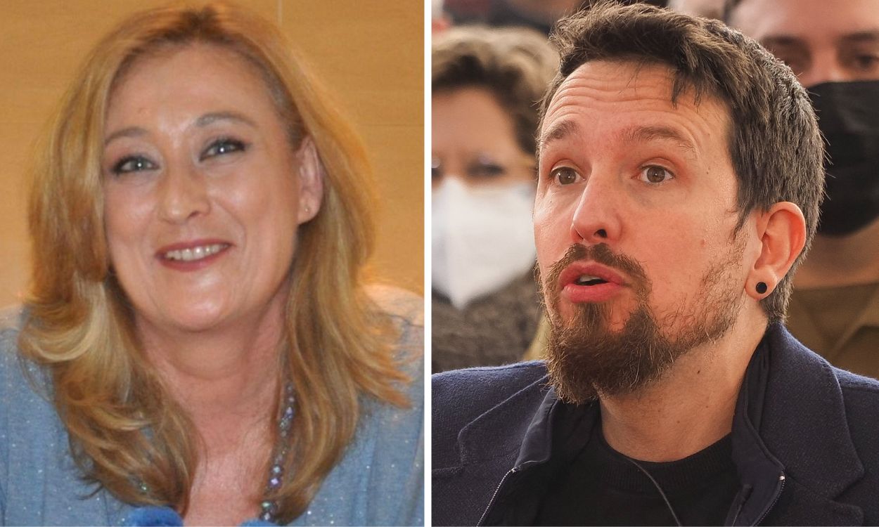 Elisa Beni y Pablo Iglesias