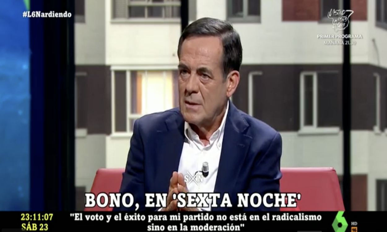Captura de imagen de José Bono en el programa 'laSexta Noche'. LaSexta