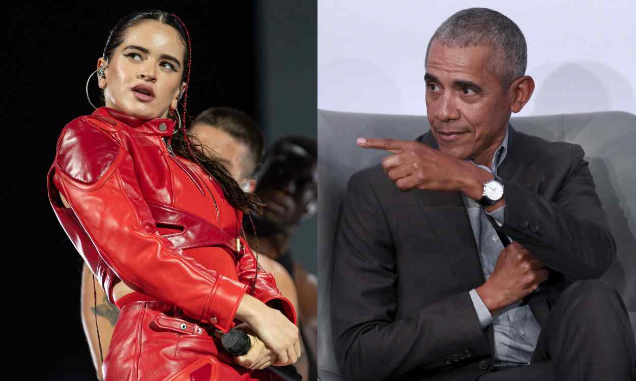 Rosalía y Barack Obama. Elaboración propia