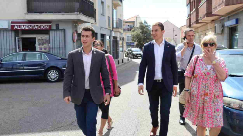 Juan Lobato, secretario general del PSOE M, en El Escorial. PSOE