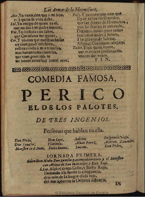 Obra de teatro de Perico el de los Palotes